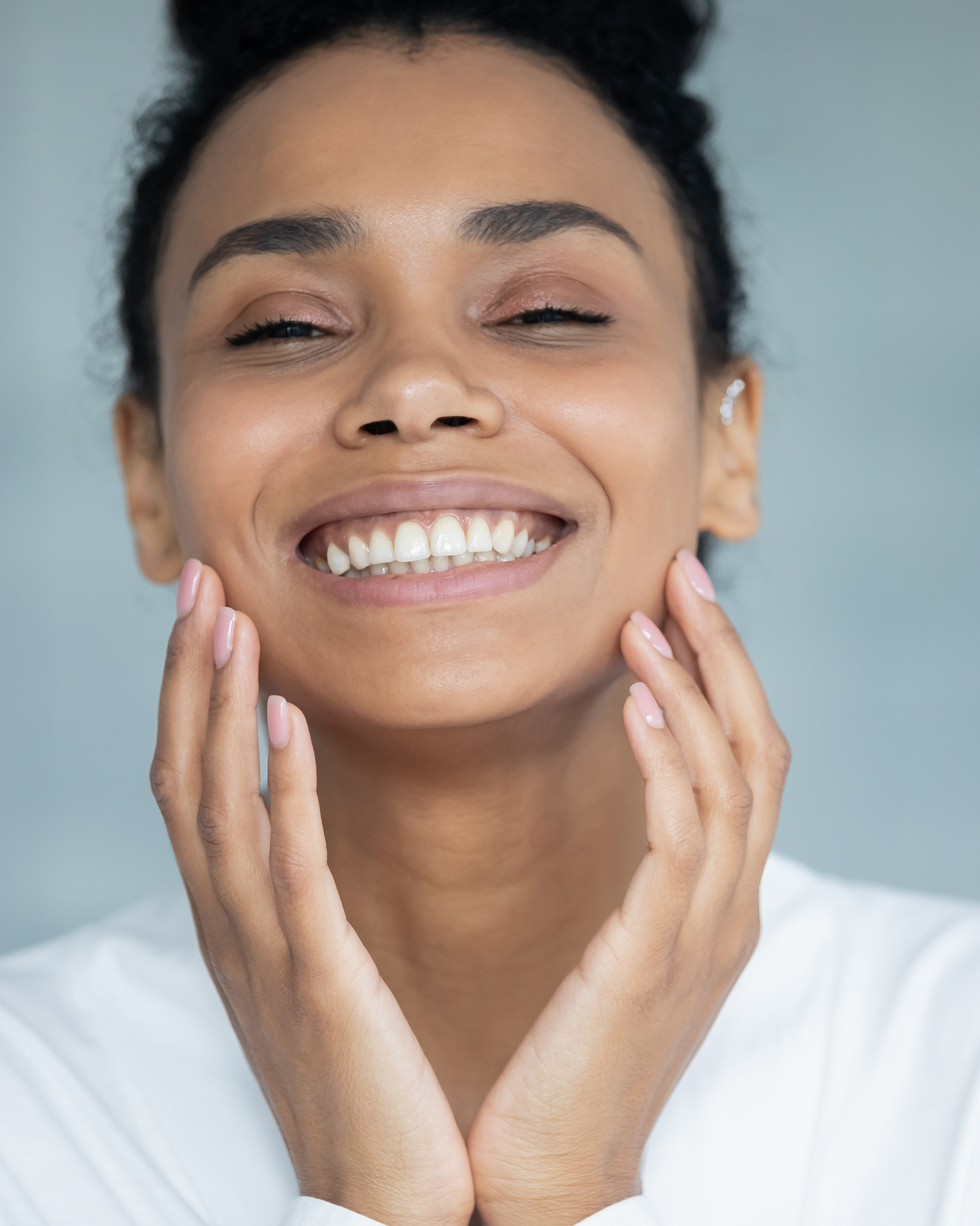 Woman smiling